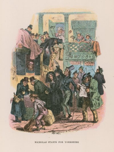 Illustration pour Nicholas Nickleby - Hablot Knight Browne